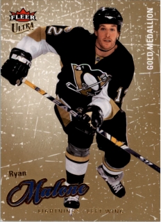Hokejová karta Ryan Malone Fleer Ultra 2008-09 Gold Medallion č. 81