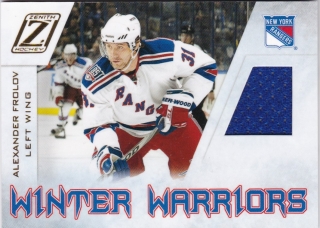 Hokejová karta Alexander Frolov Panini Zenith 10-11 Winter Warriors č. AF