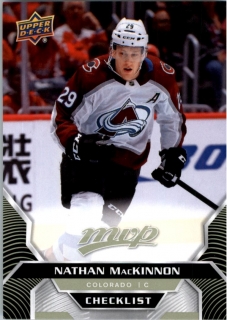 Hokejová karta Nathan MacKinnon UD MVP 2020-21 checklist č. 100
