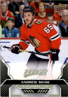 Hokejová karta Andrew Shaw UD MVP 2020-21 řadová č. 24