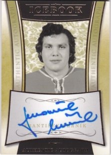 Hokejová karta František Černík OFS Icebook Authentic Autograph Gold
