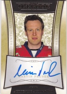 Hokejová karta Martin Prusek OFS Icebook Authentic Autograph Gold