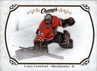 Hokejová karta Corey Crawford UD Champs 2015-16, č. 103