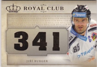 Hokejová karta Jiří Burger OFS Icebook Royal Club Gold