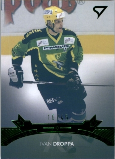Hokejová karta Ivan Droppa Pocta legendám 2 Green B27 3 of 3