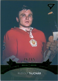 Hokejová karta Rudolf Tajcnár Pocta legendám 2 Green B09 3 of 3