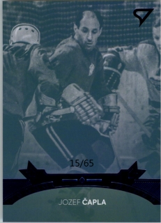 hokejová karta Jozef Čapla Pocta legendám 2 Blue  č.B 01 1 of 3