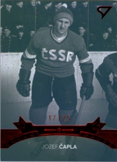 Hokejová karta Jozef Čapla Pocta legendám 2 Red B02 2 of 3