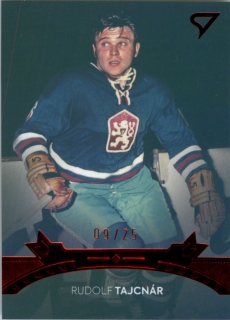 Hokejová karta Rudolf Tajcnár Pocta legendám 2 Red B08 2 of 3