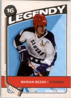 Hokejová karta Marian Bezák Pocta legendám 2 Retro R07