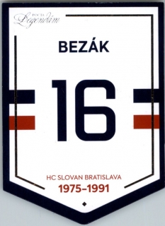 Hokejová karta Marian Bezák Pocta legendám 2 Plaketa PL07