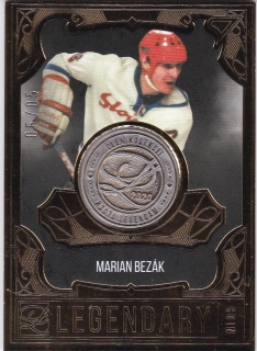 Hokejová karta Marian Bezák Legendary Coin Silver