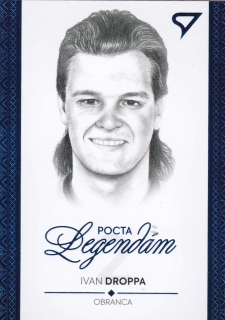 Hokejová karta Ivan Droppa Pocta legendám 2 Blue Portrét