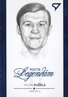 Hokejová karta Milan Kužela Pocta legendám 2 Blue Portrét
