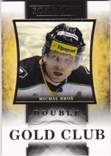 Hokejová karta Michal Broš OFS Icebook Gold Club Gold