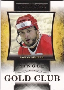 Hokejová karta Roman Šimíček OFS Icebook Gold Club Gold