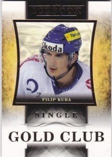 Hokejová karta Filip Kuba OFS Icebook Gold Club Gold