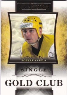 Hokejová karta Robert Kysela OFS Icebook Gold Club Gold