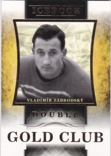 Hokejová karta Vladimír Zábrodský OFS Icebook Gold Club Gold