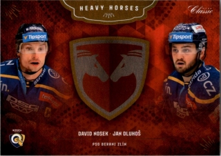 Hokejová karta David Nosek/Jan Dluhoš OFS 2020-21 Série 1 Heavy Horses