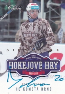 Hynek Zohorna OFS 15/16 Hokejové Hry Signature (maskáčový dres)