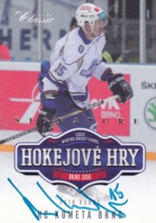 Hokejová karta Petr Kuboš OFS 15/16 Hokejové Hry Signature