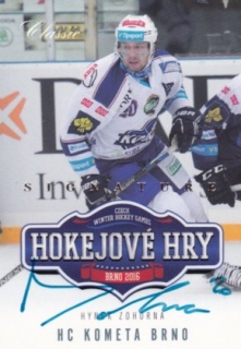 Hokejová karta Hynek Zohorna OFS 15/16 Hokejové Hry Signature