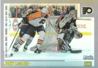 Hokejová karta John Leclair OPC Chrome 2000-01 Refractors č. 7