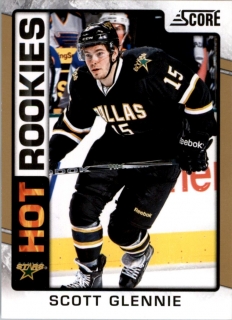 Hokejová karta Scott Glennie Panini Score 2012-13 Gold Hot Rookies č. 541