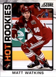Hokejová karta Matt Watkins Panini Score 2012-13 Hot Rookies č. 546