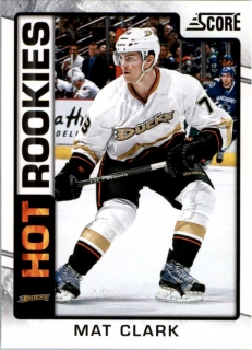 Hokejová karta Mat Clark Panini Score 2012-13 Hot Rookies č. 529