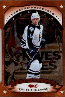 Hokejová karta Todd Harvey Donruss Preferred 97-98 Bronze Cut to the Chase