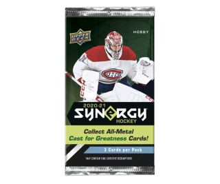 Balíček hokejových karet 2020-21 UD Synergy Hobby