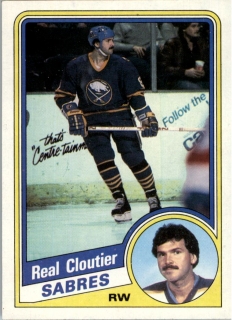 Hokejová karta Real Cloutier Topps 1984-85 řadová č. 15