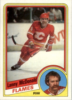 Hokejová karta Lanny McDonald Topps 1984-85 řadová č. 26