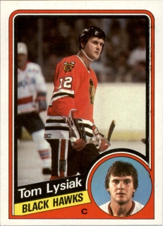 Hokejová karta Tom Lysiak Topps 1984-85 řadová č. 31