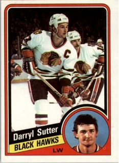 Hokejová karta Darryl Sutter Topps 1984-85 řadová č. 36