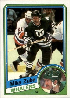 Hokejová karta Mike Zuke Topps 1984-85 řadová č. 63