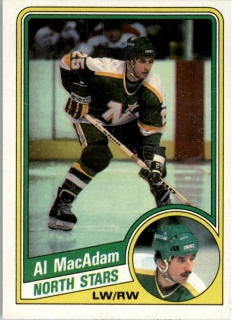 Hokejová karta Al MacAdam Topps 1984-85 řadová č. 75
