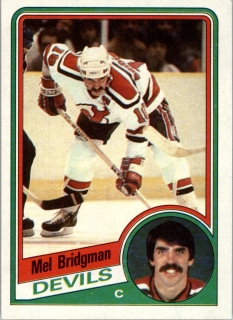 Hokejová karta Mel Bridgman Topps 1984-85 řadová č. 84