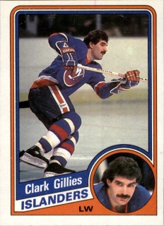 Hokejová karta Clark Gillies Topps 1984-85 řadová č. 94