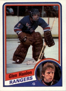 Hokejová karta Glen Hanlon Topps 1984-85 řadová č. 106