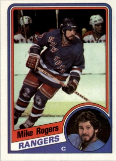 Hokejová karta Mike Rogers Topps 1984-85 řadová č. 114
