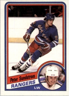 Hokejová karta Peter Sundstrom Topps 1984-85 řadová č. 116