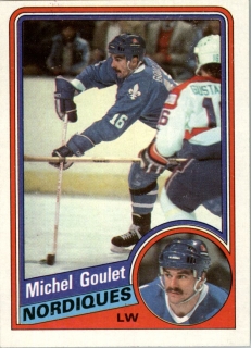 Hokejová karta Michel Goulet Topps 1984-85 řadová č. 129