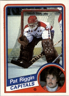 Hokejová karta Pat Riggin Topps 1984-85 řadová č. 148