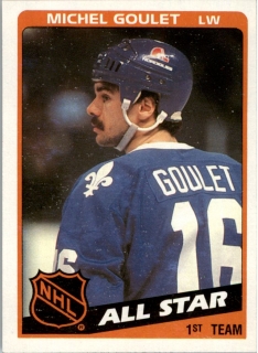 Hokejová karta Michel Goulet Topps 1984-85 All-Star č. 153