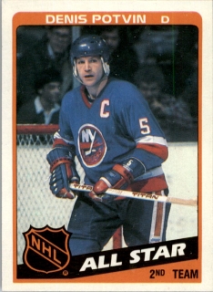 Hokejová karta Denis Potvin Topps 1984-85 All-Star č. 162