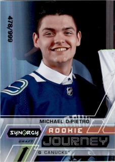 Hokejová karta Michael DiPietro UD Synergy 2020-21 Rookie Journey Draft /999