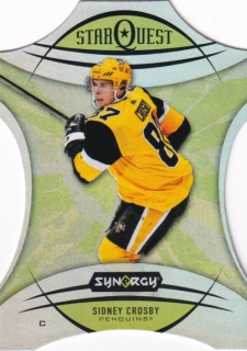 Hokejová karta Sidney Crosby UD Synergy 2020-21 Star Quest č. SQ-1